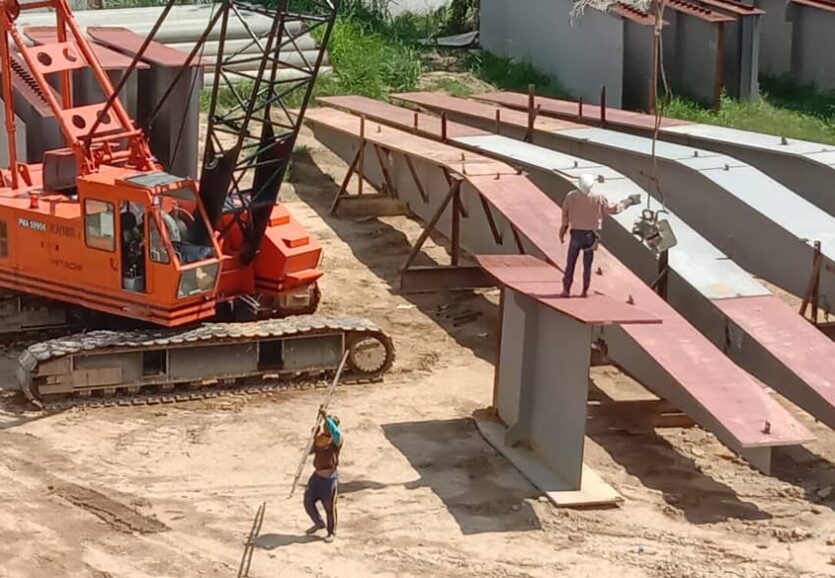 Tenom steel bridge 200m span (3)
