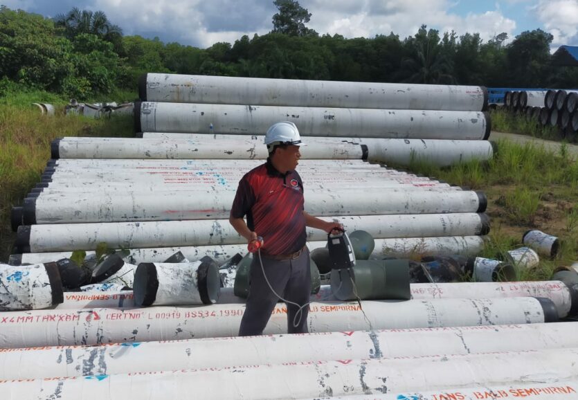 Tambunan 110m span steel bridge (2)