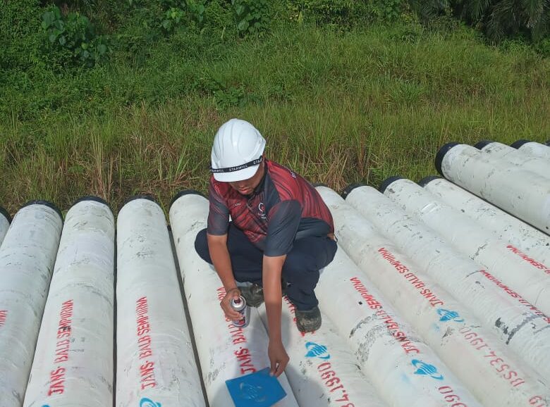 Tambunan 110m span steel bridge (5)