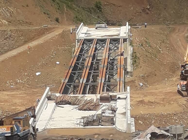 Tambunan 110m span steel bridge (6)